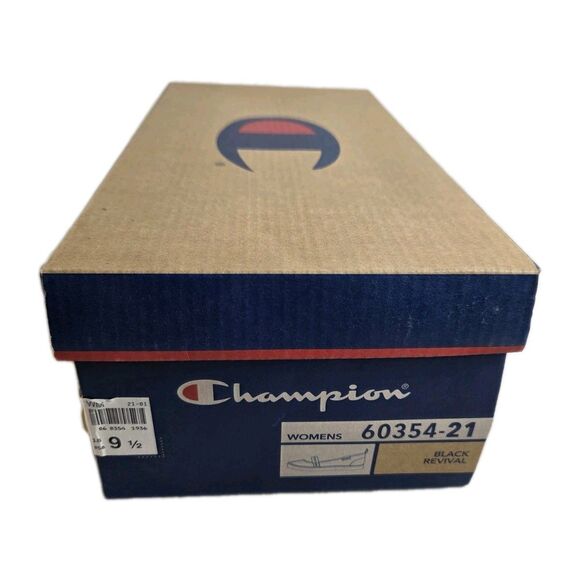 Champion Mary Jane Sneaker Flats Black White Canvas Sporty Womens Size 9.5 Y2K - Picture 11 of 11